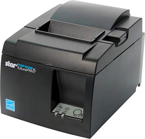 Renewed Star Micronics TSP143IIIU USB Thermal Receipt Printer with Device and Mfi USB Ports, Auto-cutter, and Internal Power Supply - Gray (Renewed)